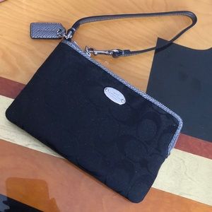Coach black wristlet - NWOT